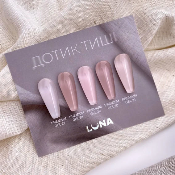 Gel for nail extension LUNA Premium №27 translucent beige 30 ml (323-4944-1342) - Фото №3