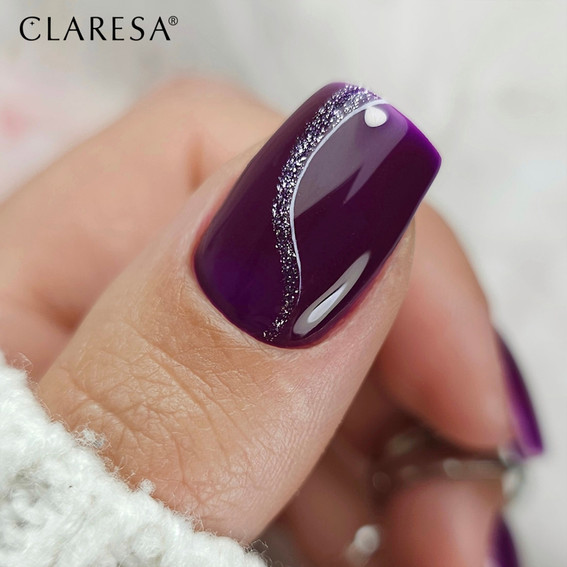 Lakier hybrydowy Claresa MAKE A WISH 4 ciemna śliwka 5 g - Фото №2
