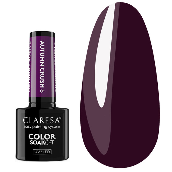 Lakier hybrydowy Claresa AUTUMN CRUSH 6 śliwka 5 g - Фото №1