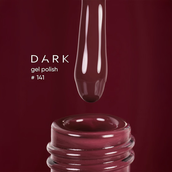 Lakier hybrydowy DARK New collection 141 sliwka 10 ml - Фото №2