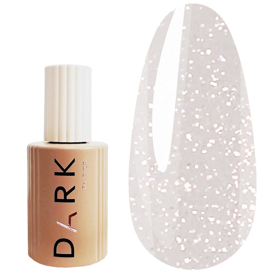 DARK PRO base 61 translucent pink-milky with shimmer 15 ml - Фото №1