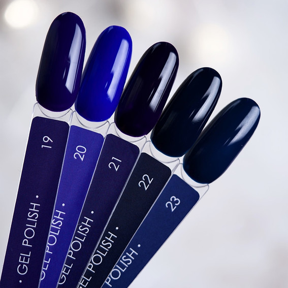 Gel polish DARK New collection 022 deep dark blue 10 ml - Фото №5