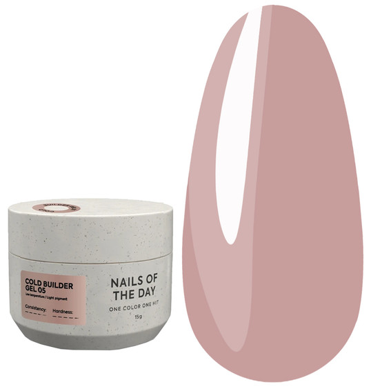 Гель для наращивания NAILSOFTHEDAY Cold Builder gel 05 теплый карамельный 15 мл - Фото №1