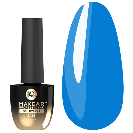SALE MAKEAR Juicy Rubber Base CRB18 Lagoon Blue 8 ml - Фото №1