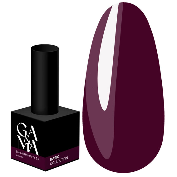 Gel polish GA&MA Basic collection 014 eggplant 10 ml (7700288) - Фото №1