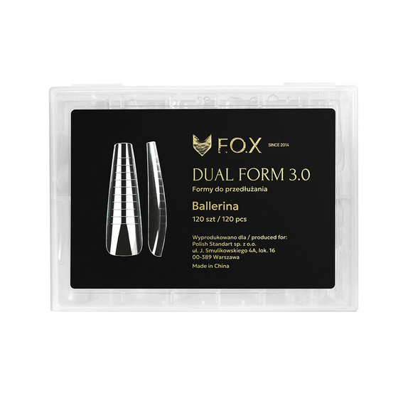Верхние формы F.O.X Dual form 3.0 (Decking Nail form) Ballerina 120 шт - Фото №2