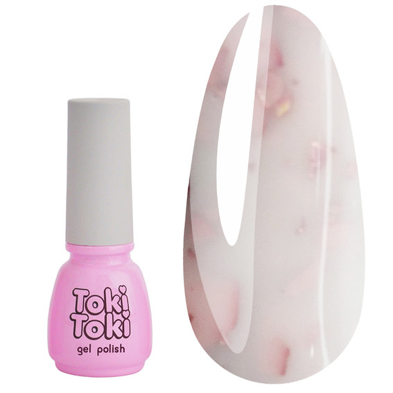 Base Toki-Toki Potal 013 soft pink with pink leaf 5 ml - Фото №1