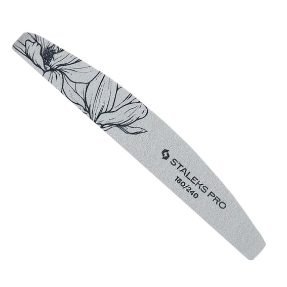 Mineral half-moon nail file EXPERT 40 180/240 grit 1 pcs (NFE-40-180/240) - Фото №1