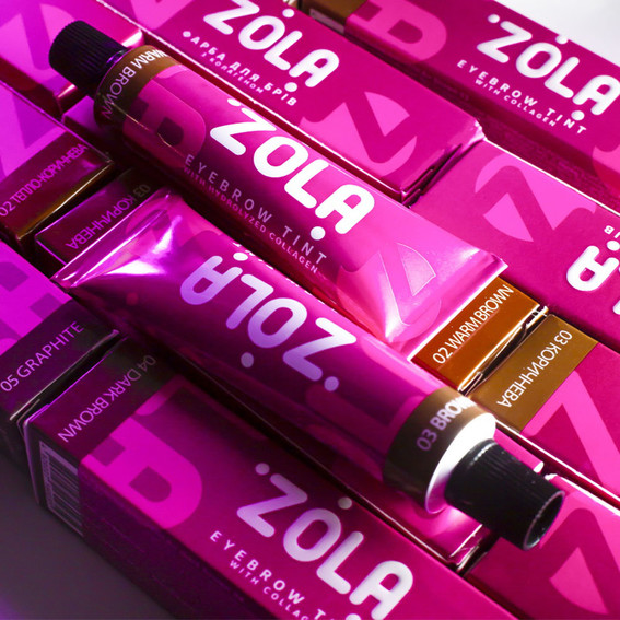 SALE Eyebrow and eyelash dye ZÓLA №03 brown 15 ml - Фото №2