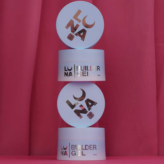 Gel for nail extension LUNA Premium 02 milky 50 ml (323-2583-1292) - Фото №3