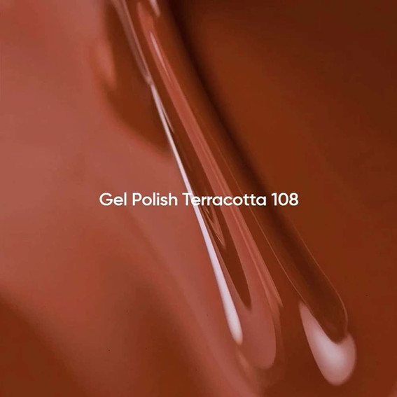 Gel polish NAILSOFTHEDAY 108 Terracotta 10 ml - Фото №2