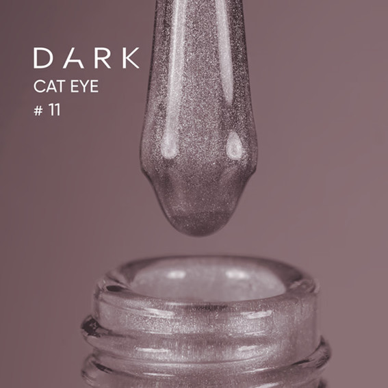 Lakier hybrydowy DARK Cat Eye 11 liliowy 10 ml - Фото №2