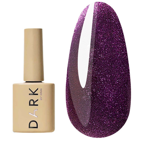 Lakier hybrydowy DARK Cat Eye 15 fioletowy 6 ml - Фото №1