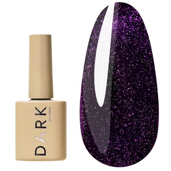 Гель-лак DARK Gel Polish Cat Eye 17 темно-фиолетовый 6 мл - Фото №1