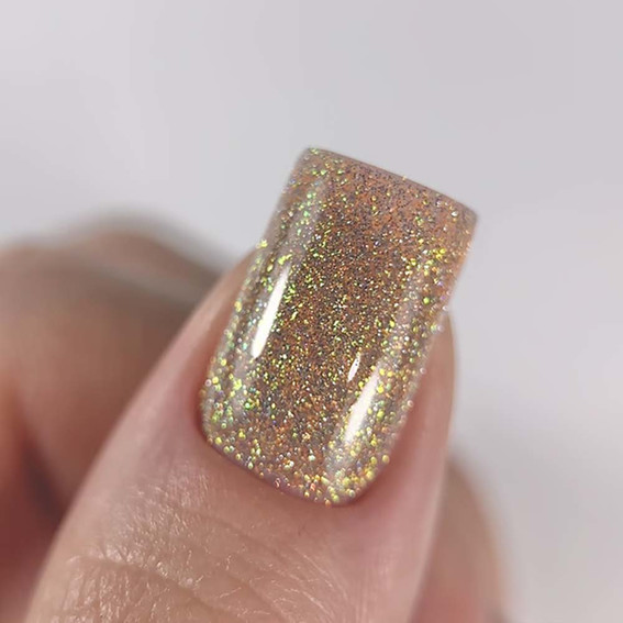 Lakier hybrydowy DARK Flash 20 złoty beż 10 ml - Фото №2