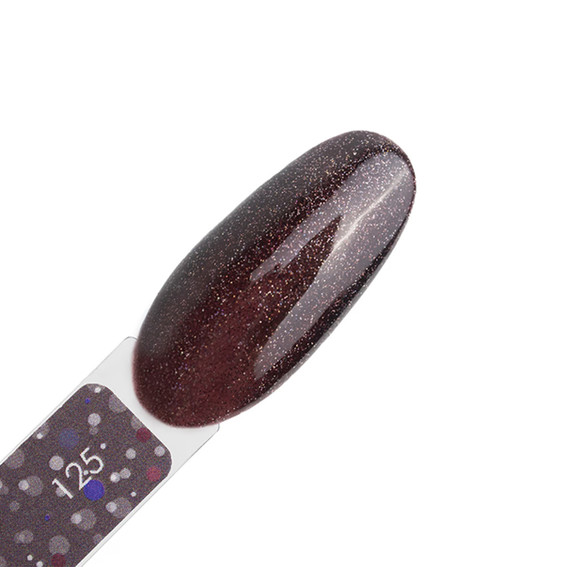 Гель-лак DARK Cosmos 125 темно-коричневый светоотражающий 6 мл - Фото №3