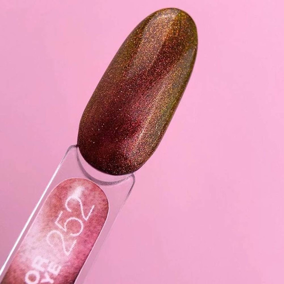Гель-лак LUNA Color Cat Eye 252 желтый, красный, оранжевый 8 мл (047-3921-1236) - Фото №3