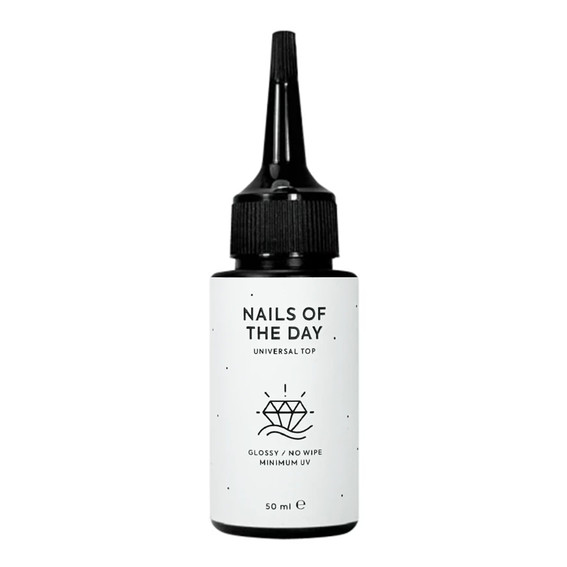Топ NAILSOFTHEDAY Universal top без липкого слоя с минимальным содержанием уф-фильтров 50 мл - Фото №1