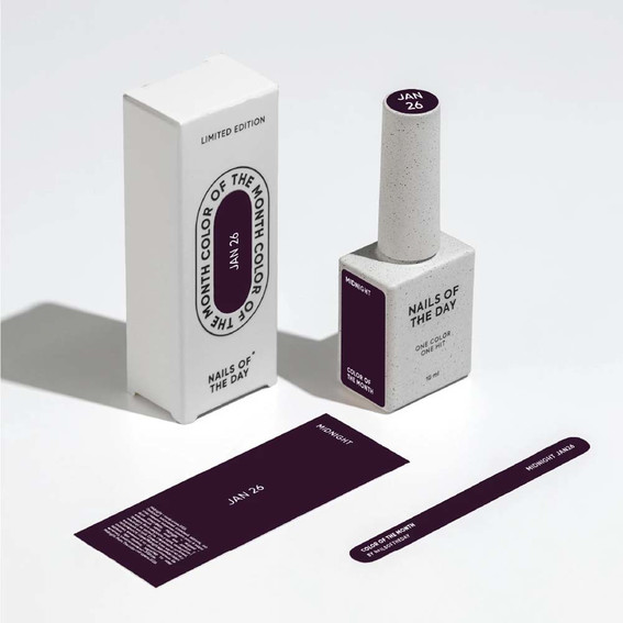 Lakier hybrydowy NAILSOFTHEDAY Color of the month January 2026 Midnight 10 ml - Фото №7
