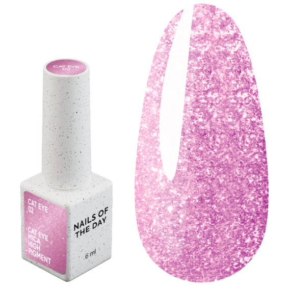 Гель-лак NAILSOFTHEDAY Cat Eye Gel Polish 02 розовый 6 мл - Фото №1