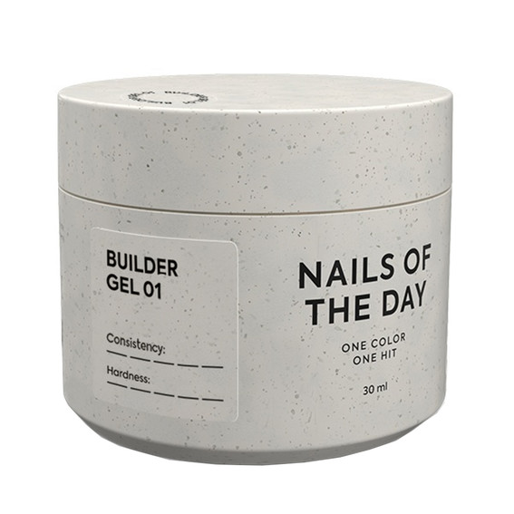 Гель для наращивания NAILSOFTHEDAY Builder gel 01 прозрачный 30 мл - Фото №1