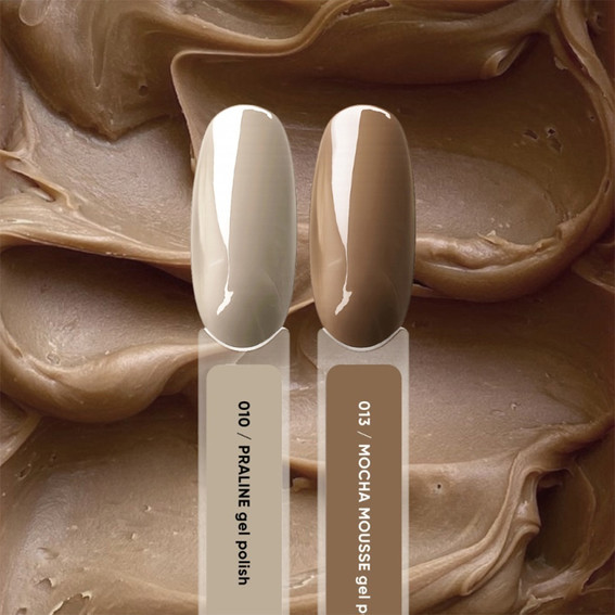 Gel polish NAILSOFTHEDAY 013 Mocha Mousse warm caramel beige 10 ml - Фото №3