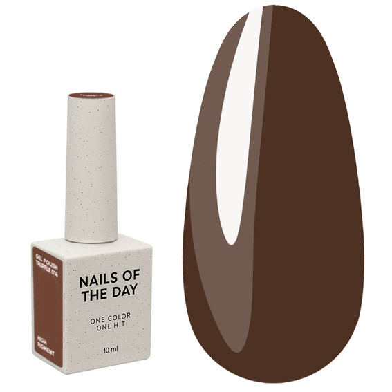Gel polish NAILSOFTHEDAY 014 Truffle dark caramel 10 ml - Фото №1