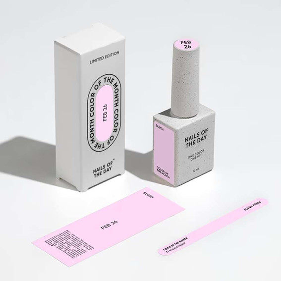 Lakier hybrydowy NAILSOFTHEDAY Color of the month February 2026 Blush 10 ml - Фото №7