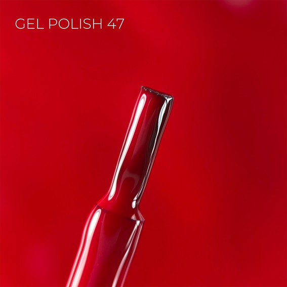Lakier hybrydowy Touch Gel Polish 47 wiśniowy czerwony 9 ml - Фото №2