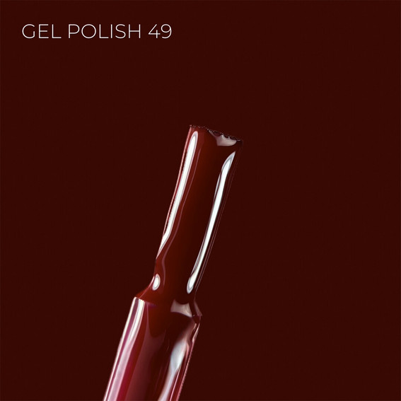Lakier hybrydowy Touch Gel Polish 49 głęboki bordowy 9 ml - Фото №2