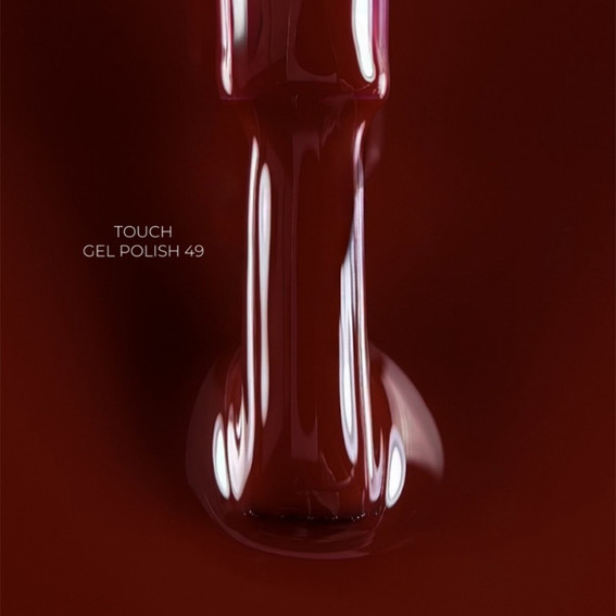 Lakier hybrydowy Touch Gel Polish 49 głęboki bordowy 9 ml - Фото №3