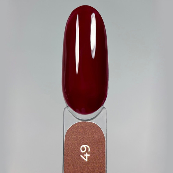 Lakier hybrydowy Touch Gel Polish 49 głęboki bordowy 9 ml - Фото №4