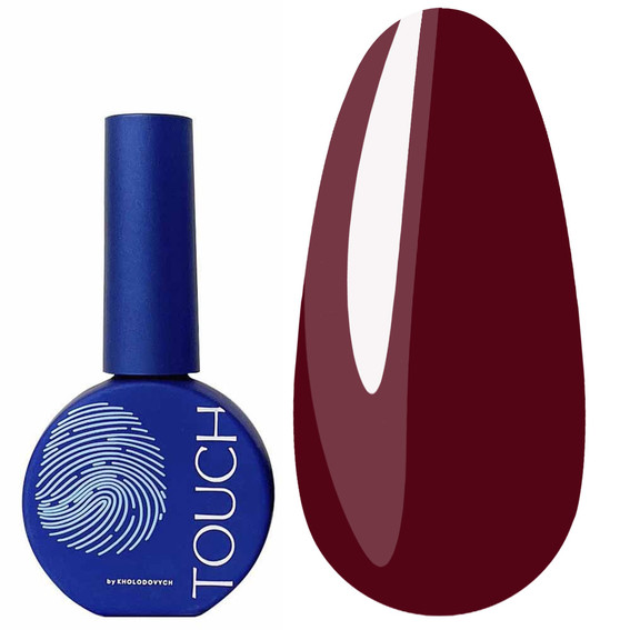Lakier hybrydowy Touch Gel Polish 49 głęboki bordowy 9 ml - Фото №1