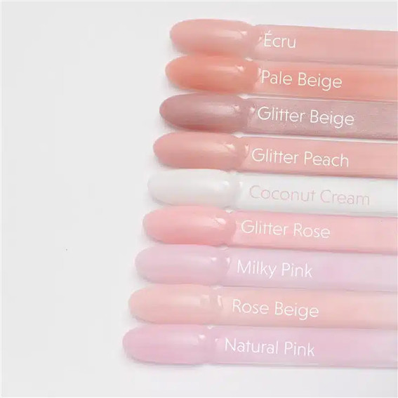 База для ногтей Semilac Skin Tone Cover Base Glitter Rose 7 мл - Фото №5