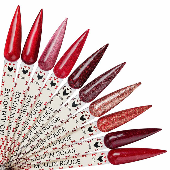 Lakier hybrydowy FOX Moulin Rouge 003 czerwono-różowy kocie oko 7 ml - Фото №2