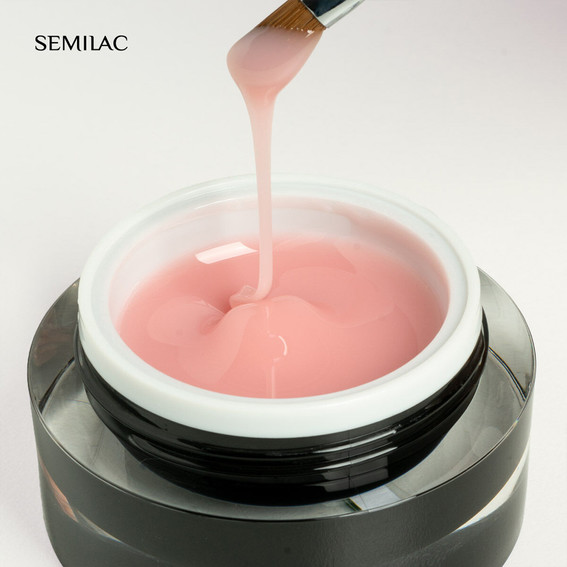 Гель для наращивания Semilac Builder Gel Cover Pink Milk 15 г - Фото №2