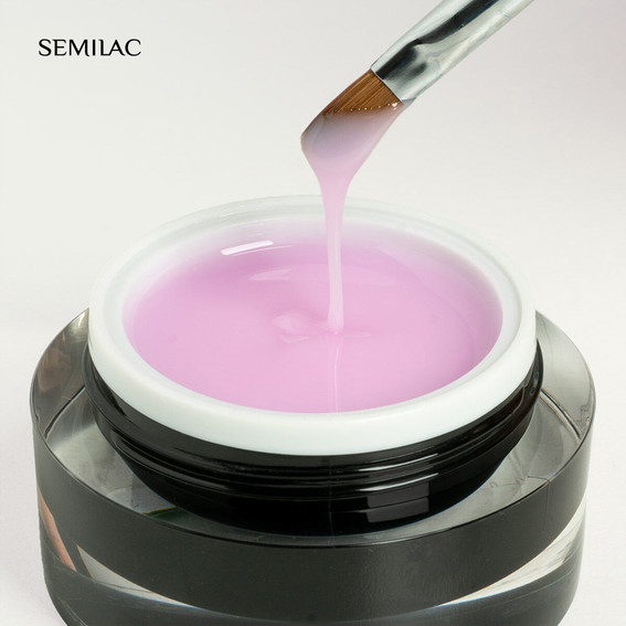 Гель для наращивания Semilac Builder Gel Cover Super Rose 15 г - Фото №2