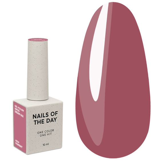 Lakier hybrydowy NAILSOFTHEDAY Swiss Dream pudrowy róż 10 ml - Фото №1