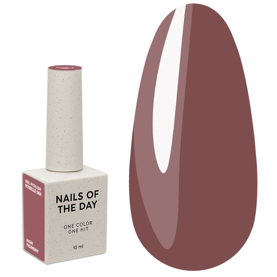 Lakier hybrydowy NAILSOFTHEDAY Roselle ciepły brązowo-różowy 10 ml - Фото №1