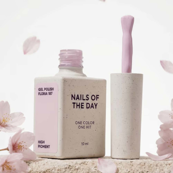 Lakier hybrydowy NAILSOFTHEDAY 187 Floria pastelowy róż 10 ml - Фото №4