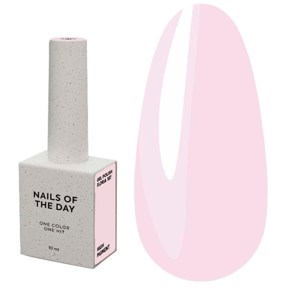 Lakier hybrydowy NAILSOFTHEDAY 187 Floria pastelowy róż 10 ml - Фото №1