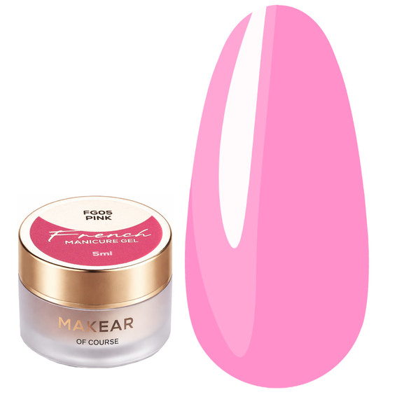 Farba żelowa Makear French Manicure Gel FG05 Pink 5 ml - Фото №1