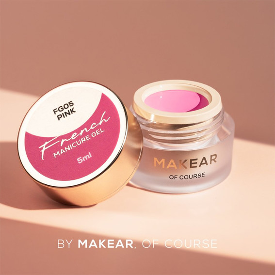 Farba żelowa Makear French Manicure Gel FG05 Pink 5 ml - Фото №3