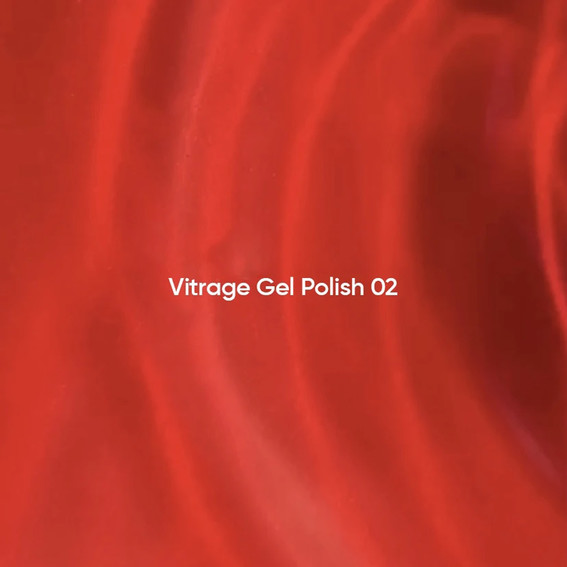 Lakier hybrydowy NAILSOFTHEDAY Vitrage 02 witrażowy czerwony 10 ml - Фото №2