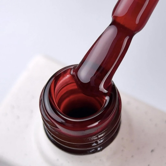 Lakier hybrydowy NAILSOFTHEDAY Vitrage 02 witrażowy czerwony 10 ml - Фото №4