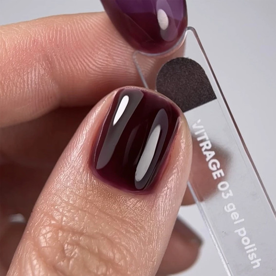 Laakier hybrydowy NAILSOFTHEDAY Vitrage 03 witrażowy winny 10 ml - Фото №5