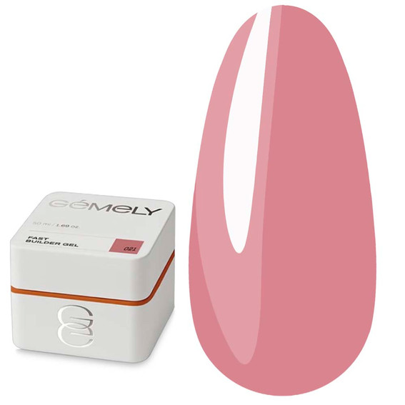 Гель для наращивания GEMELY Fast Builder Gel 21 кремовый розовый 30 мл (7704100) - Фото №1
