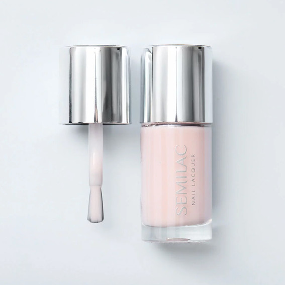 Klasyczny lakier do paznokci Semilac Nail Lacquer 105 Delicate French 9 ml - Фото №2