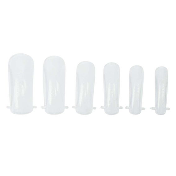 Верхние формы Lunamoon Dual Nail Forms Short Classic Square (120 шт) - Фото №1