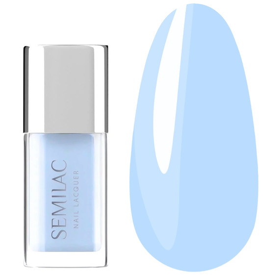 Klasyczny lakier do paznokci Semilac Nail Lacquer 123 Sky Blue 9 ml - Фото №1